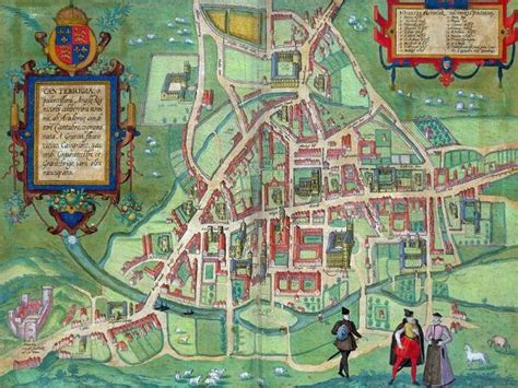 Map Of Cambridge From Civitates Orbis Terrarum By Georg Braun And