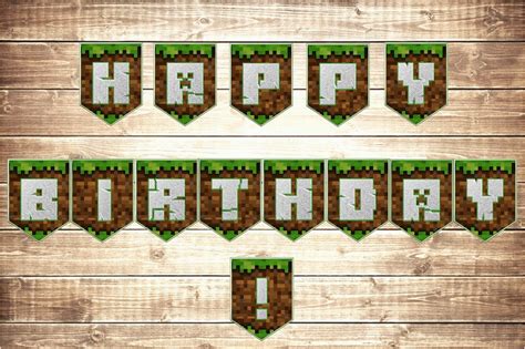 Minecraft Happy Birthday Banner Printable Free 28 Free Printable Mazes