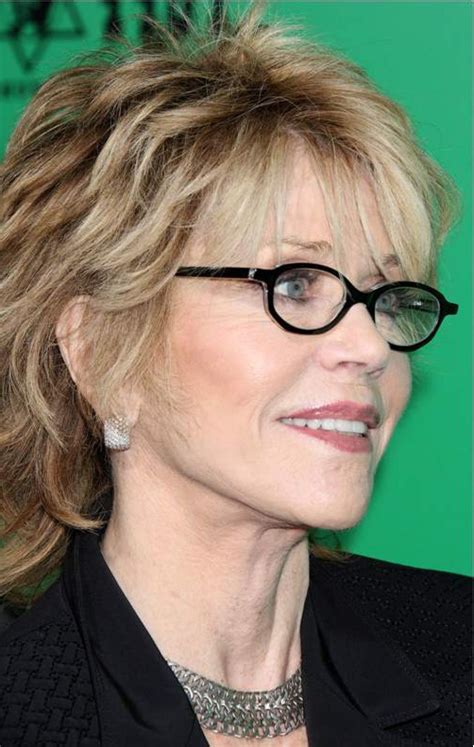 Layered Short Hairstyles For Fine Hair Over 60 With Glasses