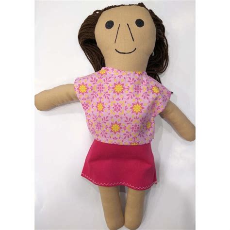 kurrajong aboriginal products contemporary aboriginal girl doll handmade soft fabric 38cm winc