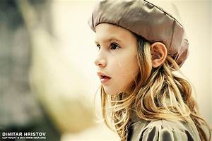 Portrait, Of, A, Cute, Little, Girl, With, Hat