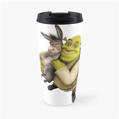 Shrek And Donkey Travel Mug By Wasabi67 Redbubble