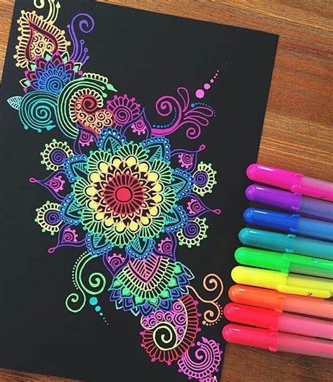 So Beautiful Gel Pen Art Pen Art Mandala Design Art