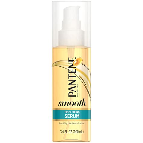 Warm one pump of satinique™ hair oil serum in your hands. Pantene Smooth and Sleek Frizz Fixing Serum 3.4 fl oz