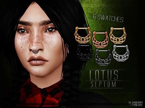 The Sims Resource Lotus Septum By Blahberry Pancake • Sims 4 Downloads