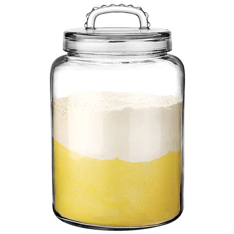 Daitouge 3 Gallon Glass Jars Wide Mouth Heavy Duty Glass Storage Jars With Fresh Seal Lids