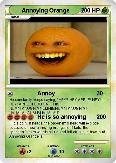 Pokémon Annoying Orange 1858 1858 Annoy My Pokemon Card
