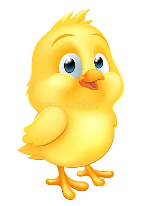 Easter Chick Little Baby Chicken Bird Cartoon Stock Vector