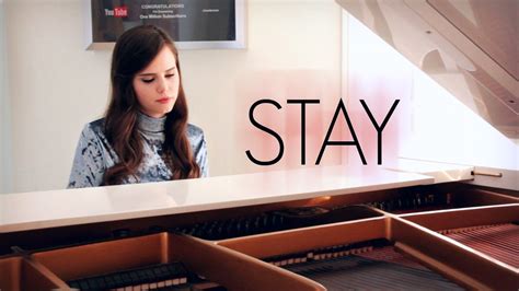 Stay Zedd Ft Alessia Cara Piano Cover By Tiffany Alvord Youtube