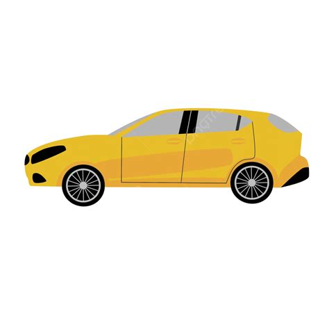Yellow Car Vector Vector Car Vehicle Transportation Vector Png And