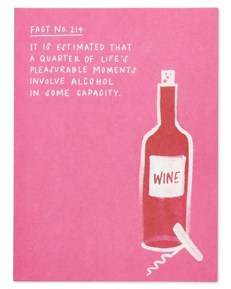 Alcohol Fact Card Funny Valentines Day Cards 2019 Popsugar Love
