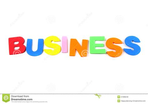 Business In Colorful Toy Letters Stock Image Image Of Font Concept