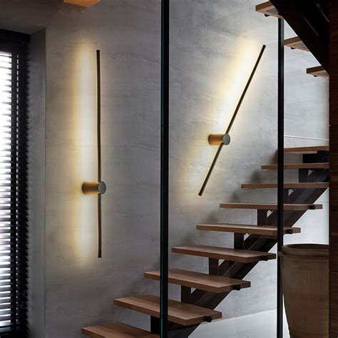 Modern Led Linear Wall Light Long Strip Wall Lamp Sconce Bedroom
