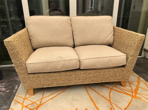 Marks And Spencers Rattan Garden Conservatory Small Sofa In Plymouth