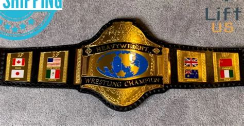 Hulk Hogan 86 World Heavyweight Wrestling Championship Replica Belt 2mm