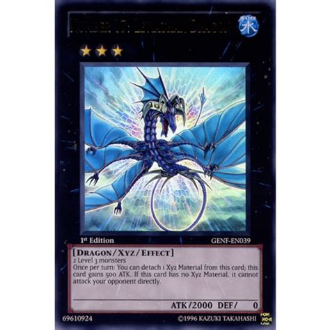 Number 17 Leviathan Dragon Genf En039 1st Edition Yu Gi Oh Card