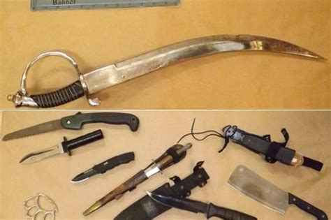 Disturbing Pictures Show Variety Of Deadly Weapons Handed Into Police