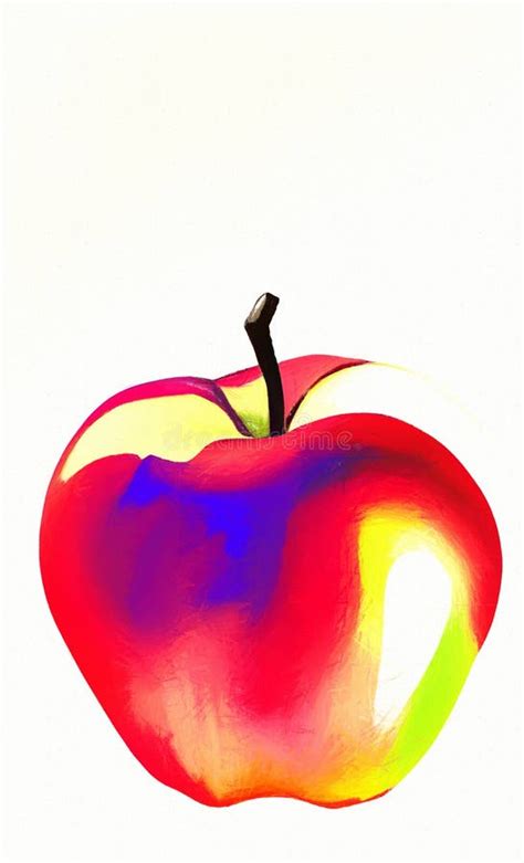 Apples Abstract Digital Art Stock Illustration Illustration Of