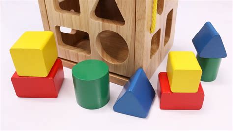 Sizes And Shape Sorting Toy Classic Wooden Box Toy Youtube