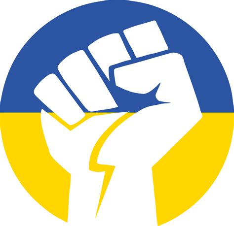 Clenched Fist With The Flag Of Ukraine Clipart Free Download