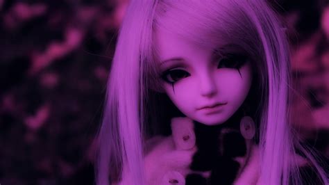 Wallpaper Black Model Anime Photography Purple Blue Hair Pink Doll Color Beauty Eye