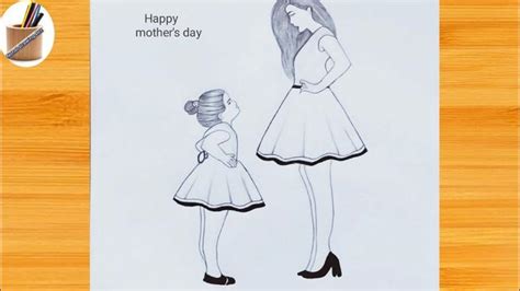 25 Easy Mother And Daughter Drawing Ideas To Draw