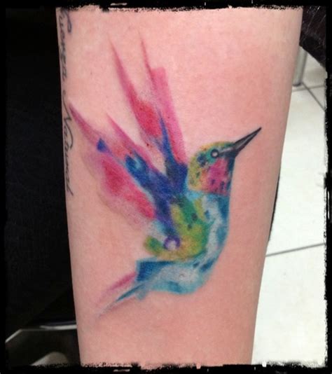 Watercolor Bird Tattoo Image