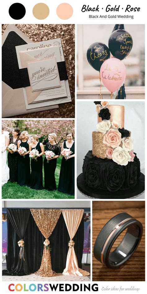 Colors Wedding Perfect 8 Black And Gold Wedding Color Combos