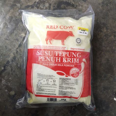 Red Cow Full Cream Milk Powder 900g Shopee Malaysia