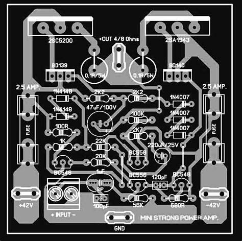 .circuit diagram stereo amplifier power amplifier circuit electronic circuit diagram headphone amplifier 2000w power amplifier circuit diagram high circuit diagram sound amplifier circuit pcb design software audio power amplifier car power amplifier circuit diagram audio amplifiers simple. Mini Amplifier with High Power Output - Electronic Circuit