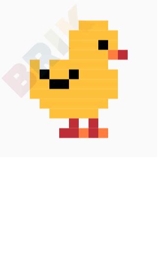 Chick Pixel Art Brik