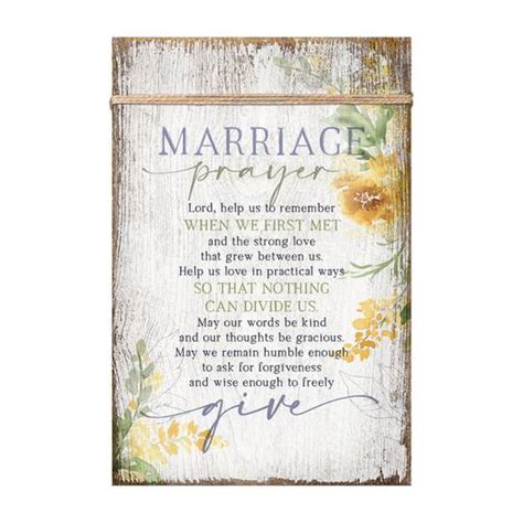 Marriage Prayer Plaque With Easel And Wall Hanger Michaels