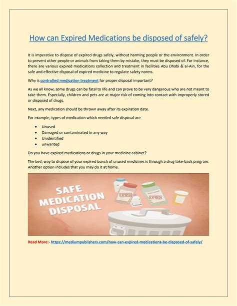 How Can Expired Medications Be Disposed Of Safely By Cleanco Issuu