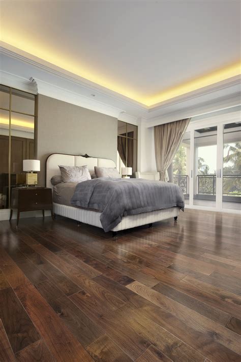 Engineered American Black Walnut Flooring In Natural Acrylic Finish