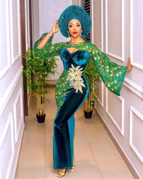Chioma Goodhair Owambe Outfit Leaves No Stone Unturned Nigerian Lace Styles Dress African Party