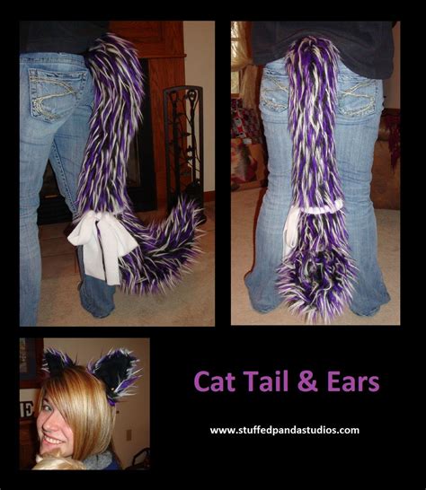 Spikey Cat Tail And Ear Set By Stuffedpanda Cosplay On Deviantart Cat Tail Tailed Cats