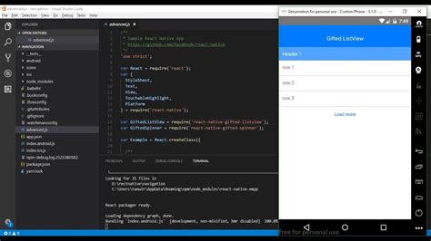 Refresh React Native Android Studio Gaisecurity