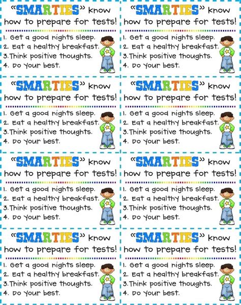 Smarties For Smarty Pants School Testing Testing Motivation