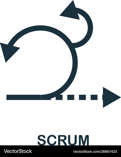 Scrum Icon Symbol Creative Sign From Agile Icons Vector Image