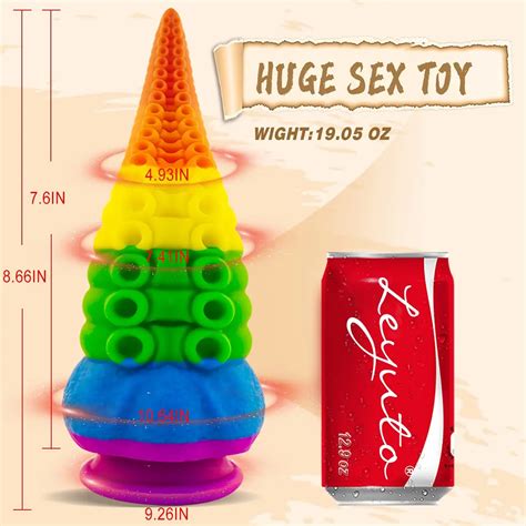 Colorful Tentacle Dildo Octopus Huge Anal Plug Monster Dildo Sex Toy With Dong Strong Suction
