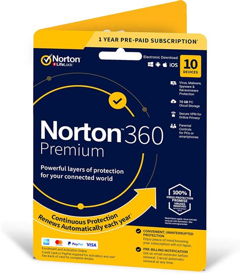 Norton 360 Premium 2020 10 Devices 1 Year Subscription With