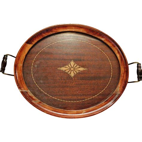 Antique wooden primitive tray wood tote handled caddy. Nice Old Wood Serving Tray with Glass Cover ~ Inlaid ...
