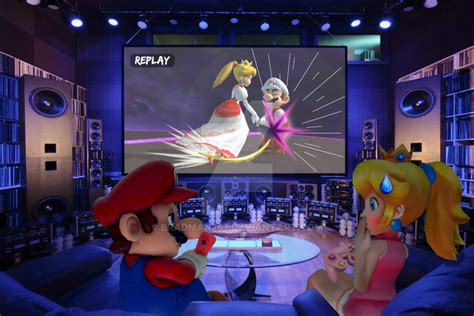 Mario And Peachs Awkward Gaming Moment By Bradman267 On