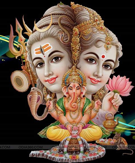Lord Shiva Parvati Ganesha Hd Wallpaper For Desktop Mobile Download