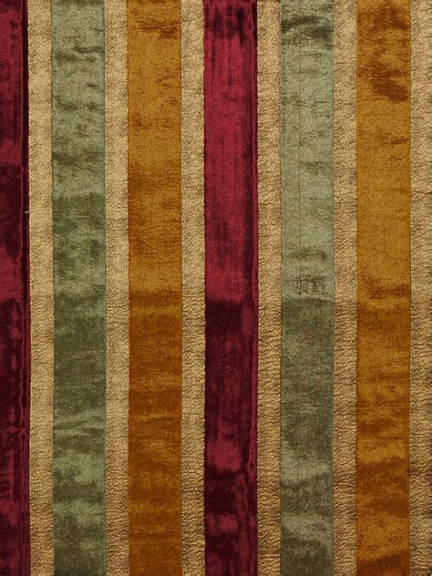 Maia Luxurious Stripe Velvet Fabric Sample
