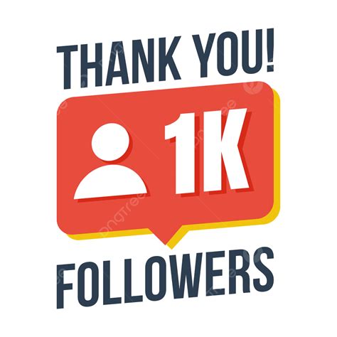 K Followers Thank You K Followers Thank You Vector K Subscribers