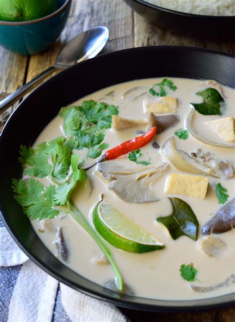 Vegan Thai Coconut Soup Cilantro And Citronella