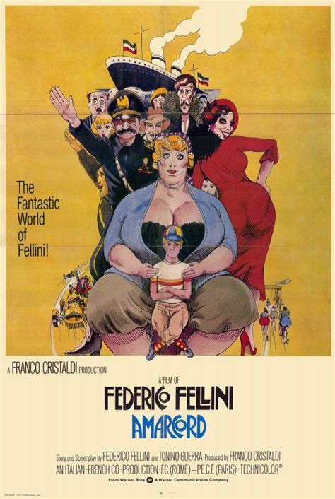 amarcord 1973 federico fellini cine italiano cine y carteles de