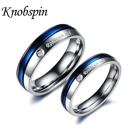 High Quality 316l Stainless Steel Rings Couple Korean For Men Women