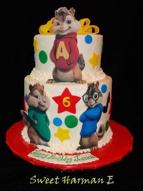 / it is jeanette's birthday, and alvin, simon, theodore, brittany, and eleanor try to cheer her episode description: Chipmunks Cake! All edible. By: Sweet Harman E #chipmunks ...